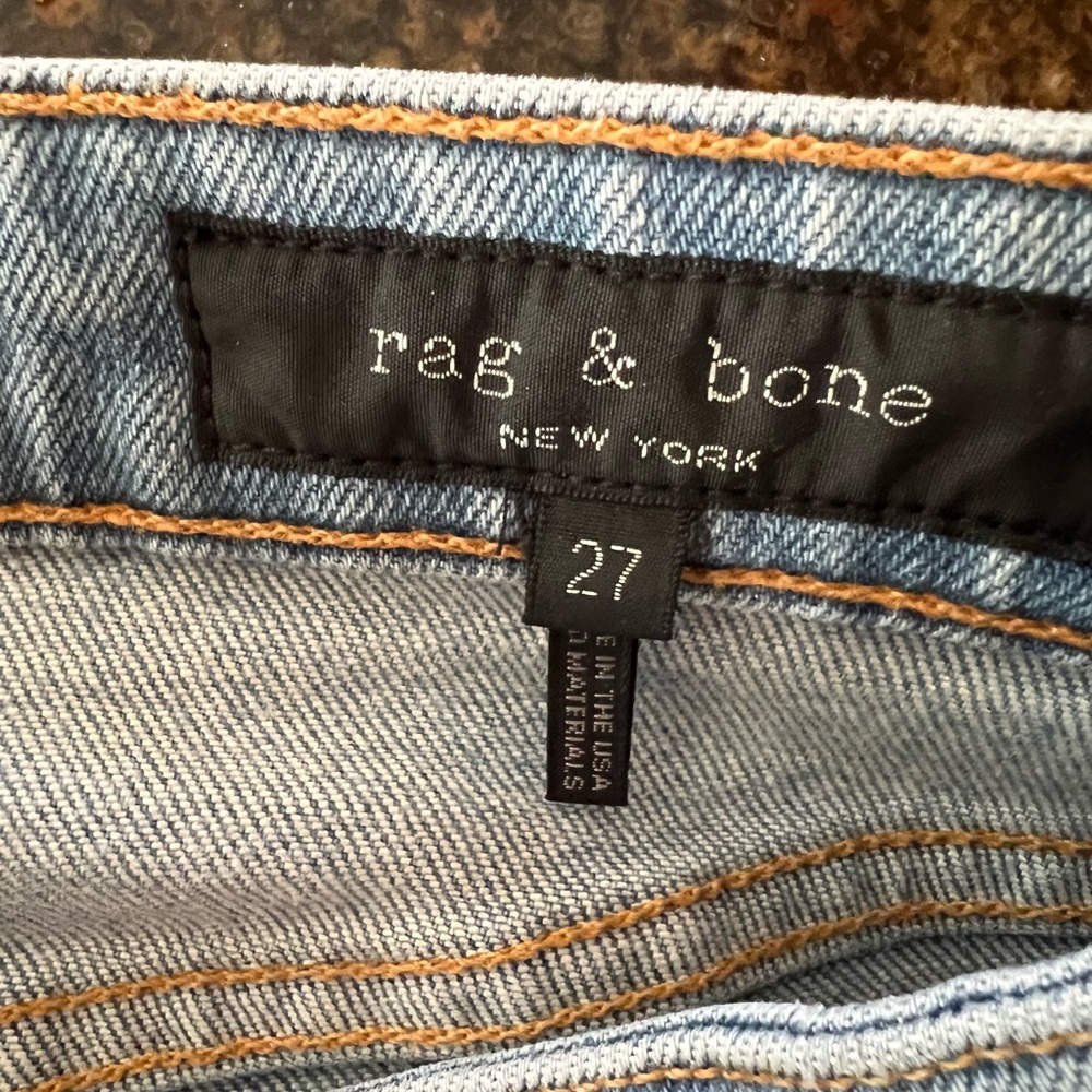 Rag & Bone Denim- Nina High Rise Ankle Cigarette, sz 27
